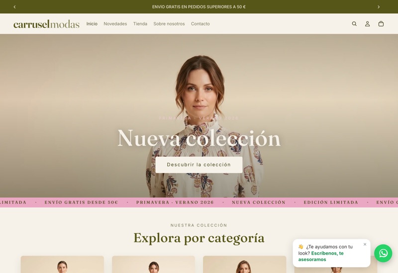 Tienda online de Modas Carrusel